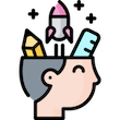Child brain development icon
